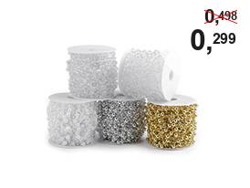 Guirlande de perles sur cordon en nylon