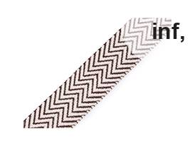 Sangle en coton double face, largeur 38 mm