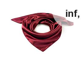 Foulard satiné uni, 60 x 60 cm