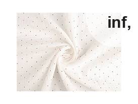 Tissu en mousseline de coton, double, à pois