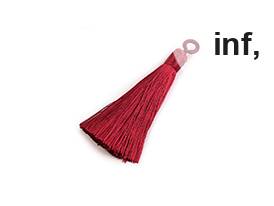 Pompon décoratif, longueur 8 cm