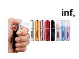 Vaporisateur de parfum rechargeable pour voyage, 8 cm