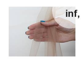Tulle extensible exclusif pour empiècements, décolletés, manches et doublures