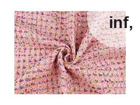 Tissu pour robe/costume avec petits sequins, tweed