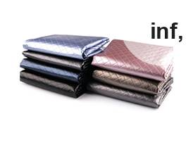 Assemblage thermosoudé métallisé pour vêtements, sacs et accessoires