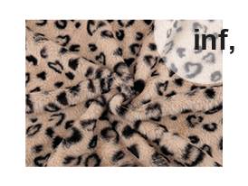 Fausse fourrure, motif animalier