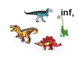 Patch thermocollant, Dinosaure 