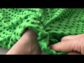 Tissu SAN Minky Plush 3D, à pois