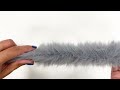 Fourrure touffue décorative, ronde, pour vêtements, largeur 5 cm