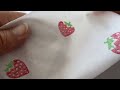 Tissu/Toile en coton, Fraises