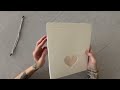 Boîte en carton avec fenêtre Cœur transparente 