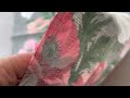 Tissu/Chemin de table en coton, Coquelicots 