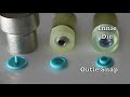 Moule à boutons pression pour œillets de taille 16', 18', 20', 22'