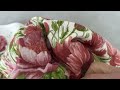Tissu en coton piqué gaufré, Fleurs