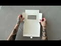 Boîte en carton naturel avec fenêtre