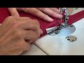 Pièce pour ourlets et surpiqûres de bordures pour machines à coudre industrielles