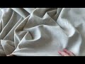 Tissu en lin pour habillement avec fibres naturelles