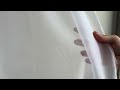 Voile/Tissu transparent pour rideau avec bordure lestée, largeur 276 cm